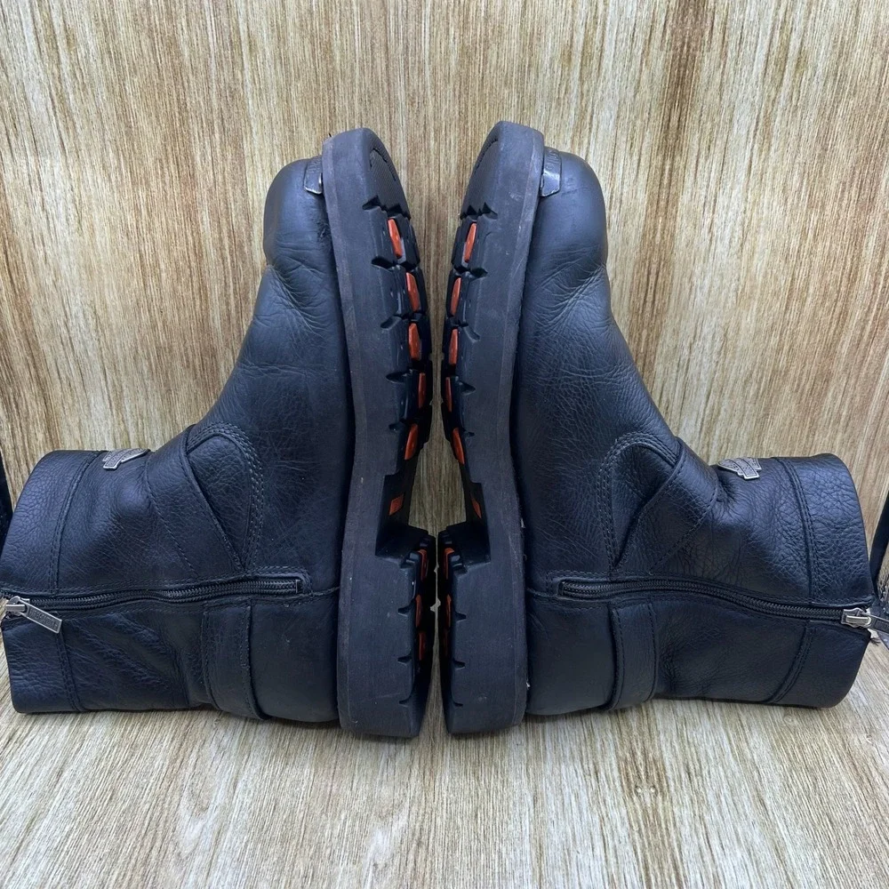 Harley Davidson Cromwell Harness Boots Men's Size 11.5 Black Moto Riding D93494
